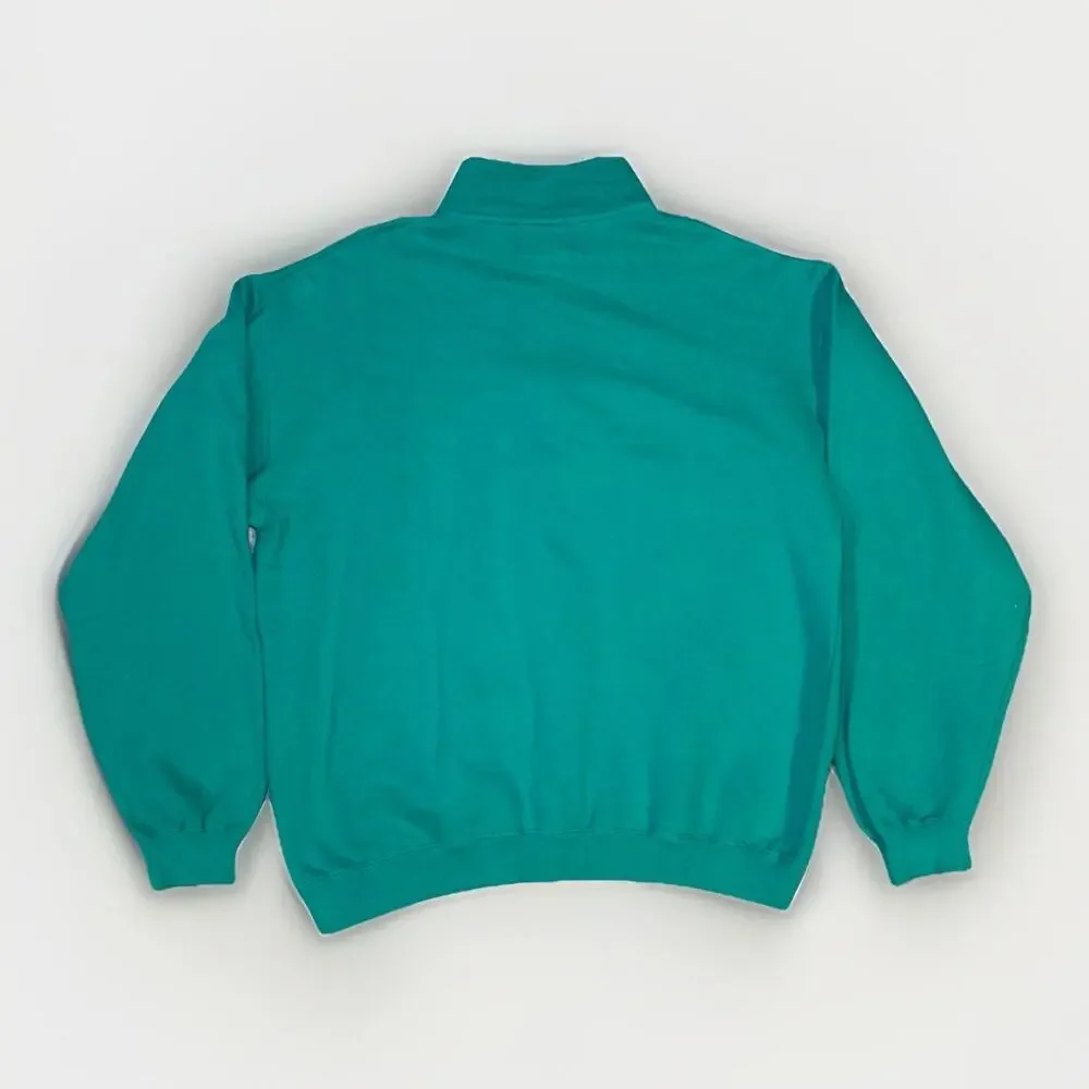 Vintage INC International Concepts Quarter Zip Sweatshirt Green Men’s